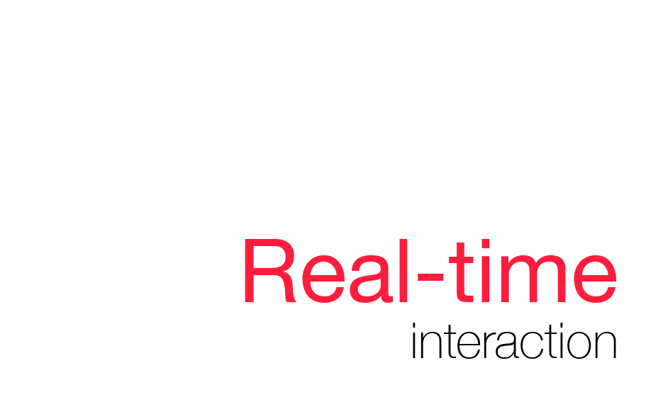 Real time interaction The internal social media is mobile and cloud: it is accessible on any device at any time. It enables a simple and immediate interaction between team members.