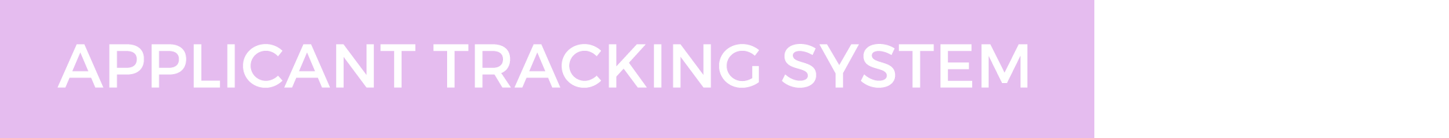 ATS – Applicant Tracking System