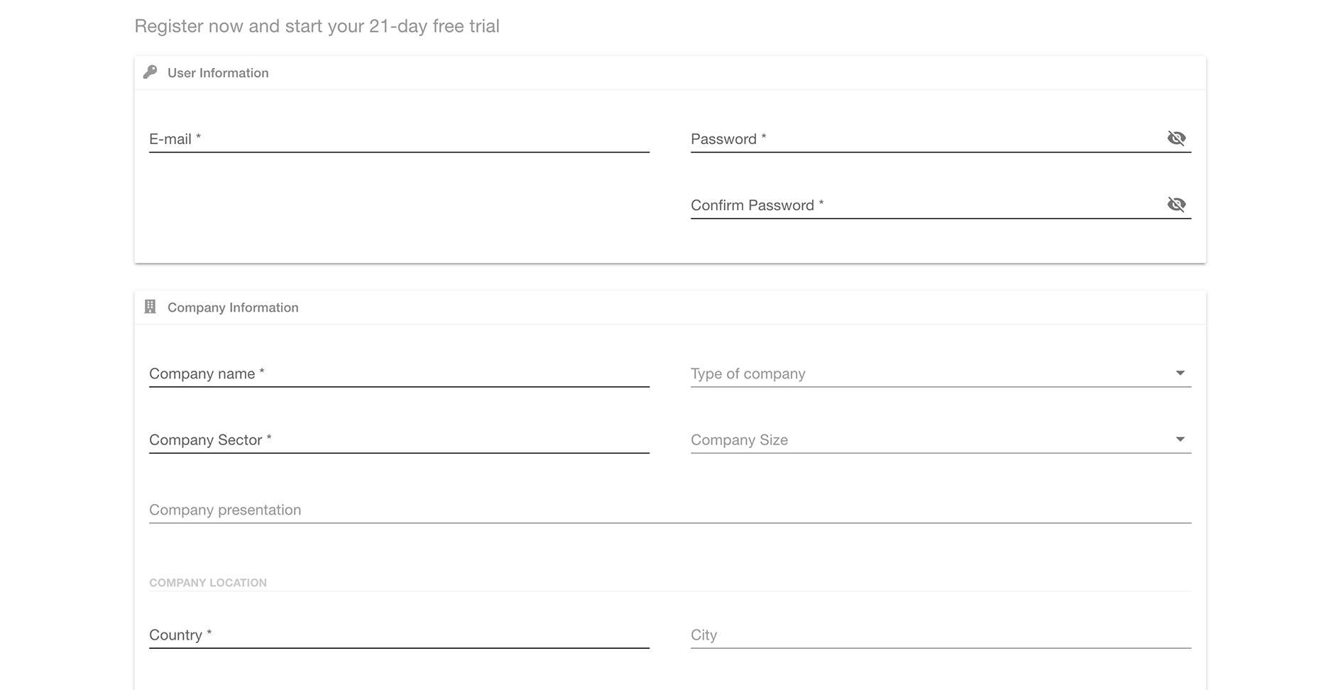 1. company registration