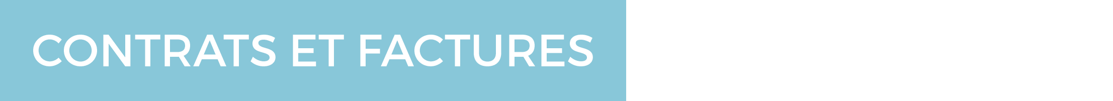 Contrats et factures