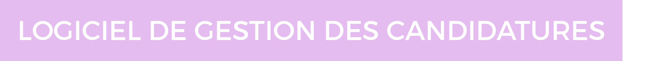 Logiciel de gestion des candidatures